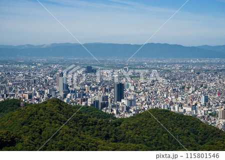 《ぎふ金華山ロープウェー》展望台から見た岐阜市街の絶景 《ぎふ金華山ロープウェー》展望台から見た岐阜市街の絶景 115801546