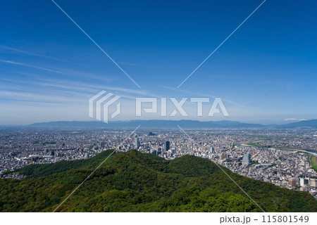 《ぎふ金華山ロープウェー》展望台から見た岐阜市街の絶景 115801549