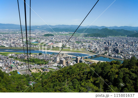 《金華山ロープウェー》ゴンドラからの眺望 《金華山ロープウェー》ゴンドラからの眺望 115801637