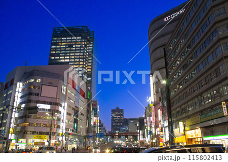 新宿、甲州街道の夜 新宿、甲州街道の夜 115802413