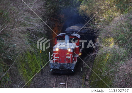 山口線 仁保駅 DD51試運転到着 115802797