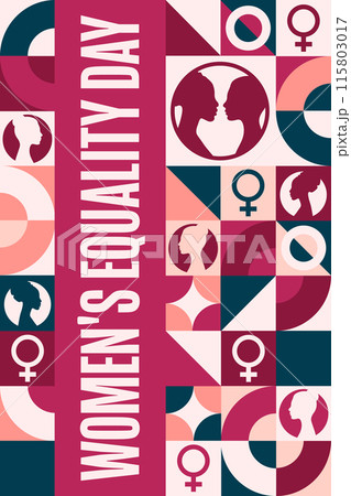 Women's Equality Day. August 26. Holiday concept. Template for background, banner, card, poster with Women's Equality Day. August 26. Holiday concept. Template for background, banner, card, poster with 115803017