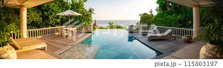 Pool villa in resort in trisara beach in Bang Tao, Phuket, Thailand 115803197
