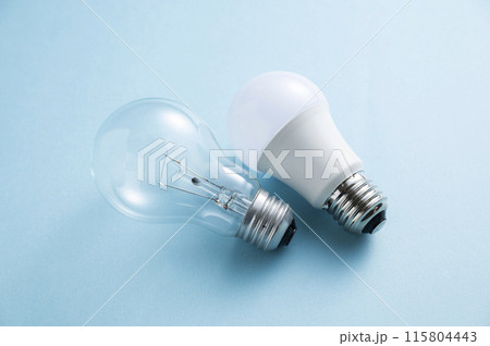 白熱電球とLED電球 白熱電球とLED電球 115804443