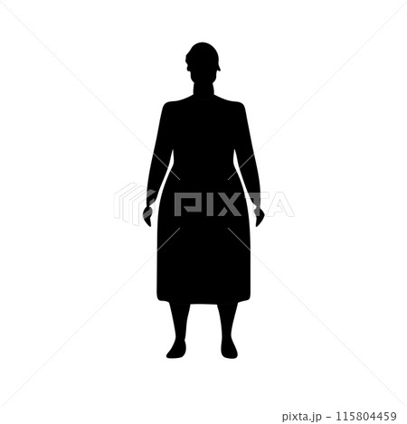 short haired female silhouette short haired female silhouette 115804459