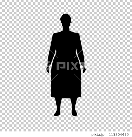 short haired female silhouette short haired female silhouette 115804459