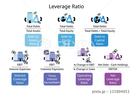 financial leverage ratio for debt to assets ratio, debt to equity, debt to capital, interest coverage, interest payment, operating leverage, net leverage financial leverage ratio for debt to assets ratio, debt to equity, debt to capital, interest coverage, interest payment, operating leverage, net leverage 115804851