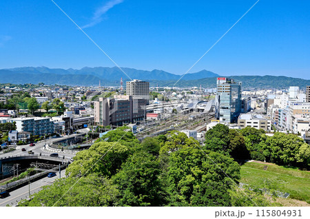 小田原城 天守からの眺め 小田原市街地 小田原城 天守からの眺め 小田原市街地 115804931