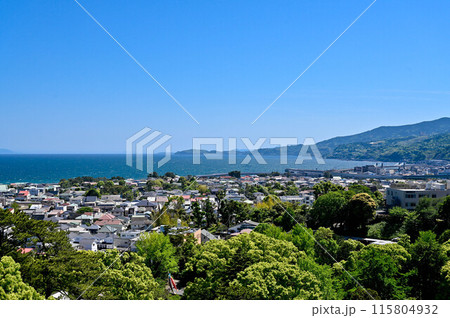 小田原城 天守からの眺め 小田原市街地 小田原城 天守からの眺め 小田原市街地 115804932