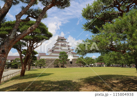 福島県会津若松市の鶴ヶ城 115804938