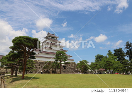 福島県会津若松市の鶴ヶ城 115804944