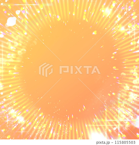 背景素材_光_オレンジ 背景素材_光_オレンジ 115805503