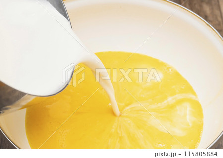 プリンを作る工程 プリンを作る工程 115805884