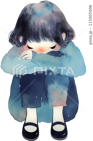 Depressed person 115805996