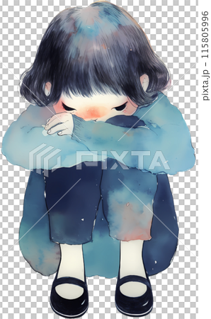 Depressed person 115805996