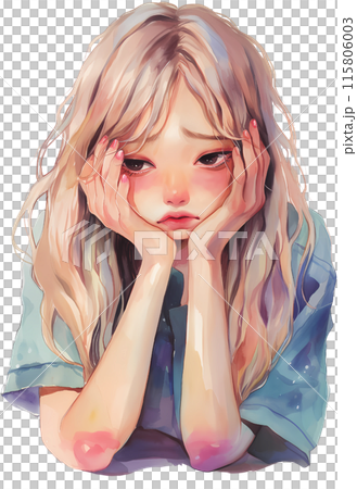 Depressed person 115806003