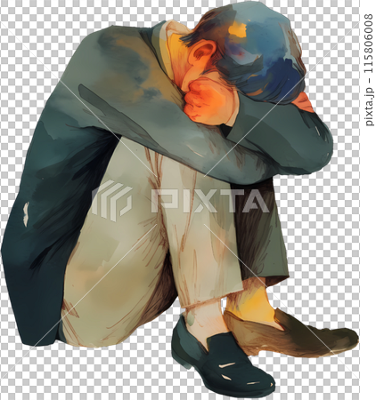 Depressed person 115806008