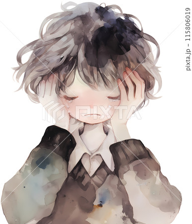 Depressed person 115806019