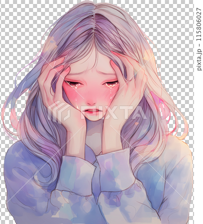 Depressed person 115806027