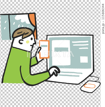 遠端處理數位工作庫存材料的人員 115806344