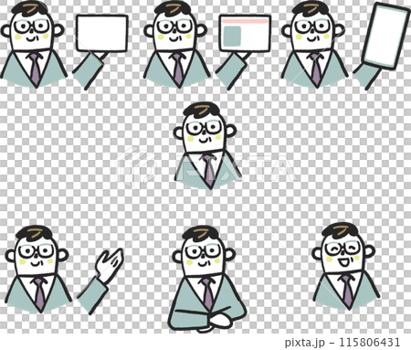 櫃檯前拿著智慧型手機、我的號碼卡、卡片或手的一組人的庫存插圖材料 115806431