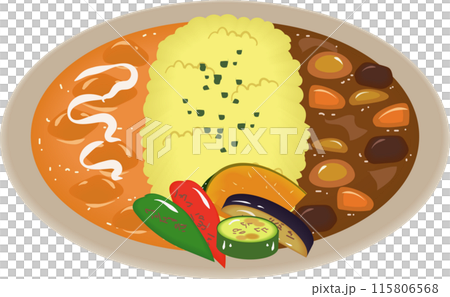 咖哩配夏季蔬菜 115806568