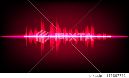 Abstract Sound Wave Digital Frequency wavelength graphic design Vector Illustration 115807731