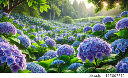 アジサイ畑 115807811