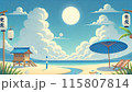 夏風の背景 115807814