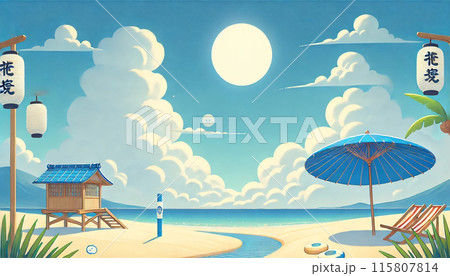 夏風の背景 115807814