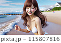 ビーチの女性 115807816