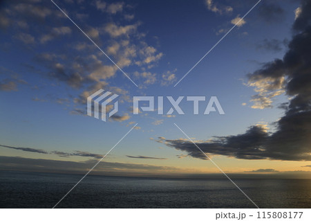 沢田公園からの夕陽 115808177