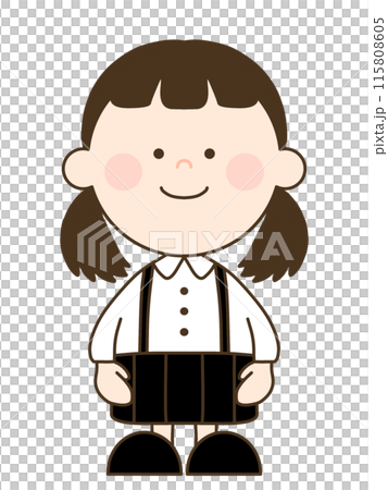園服姿の女の子 園服姿の女の子 115808605