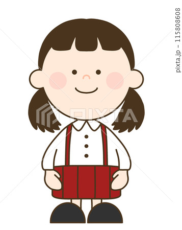 制服姿の女の子 115808608