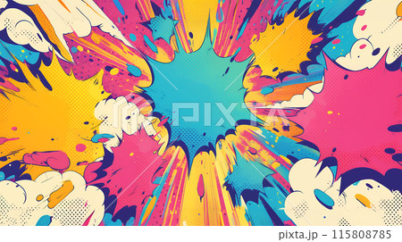 コミック風の爆発 AI コミック風の爆発 AI 115808785
