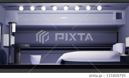 近未来風　宇宙船の客室 115808795