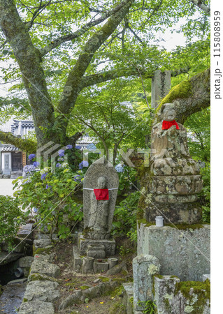 矢田寺(奈良県)境内のお地蔵様 矢田寺(奈良県)境内のお地蔵様 115808959