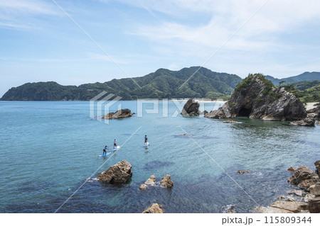 浦富海岸でマリンスポーツ 115809344