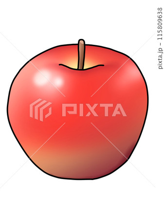 りんごのイラスト（主線あり） 115809638
