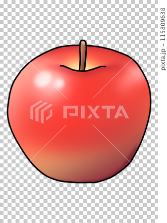 りんごのイラスト（主線あり） 115809638