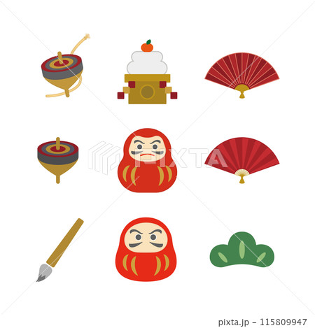 お正月イラストセット2 115809947