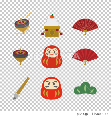 お正月イラストセット2 115809947