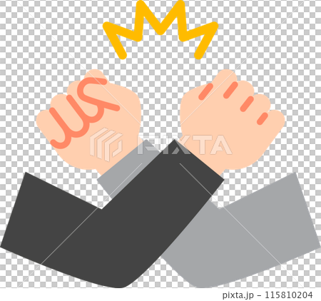 雙臂緊握成拳，齊心協力 115810204