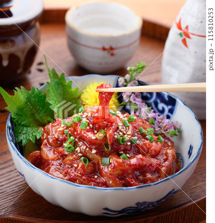 韓国料理 イカのチャンジャ(イカチャンジャ) 韓国料理 イカのチャンジャ(イカチャンジャ) 115810253