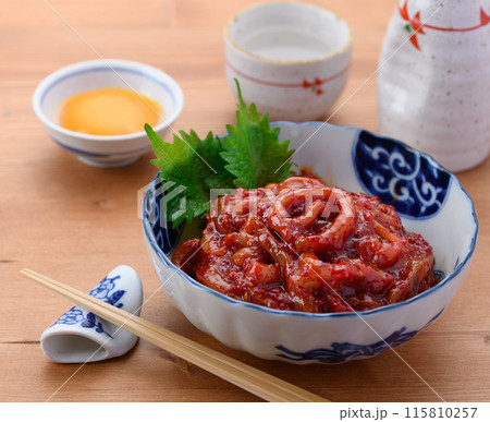 韓国料理　イカのチャンジャ(イカチャンジャ) 115810257