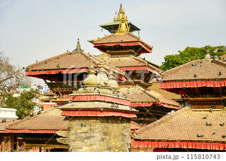 ネパールの首都カトマンズにあるダルバール広場の美しい風景 ネパールの首都カトマンズにあるダルバール広場の美しい風景 115810743