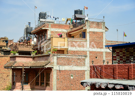 ネパールのバクタプルにあるタチュパル広場の美しい風景 115810819