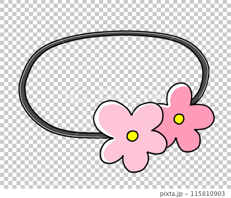 寬鬆簡約花朵裝飾純色髮圈 115810903