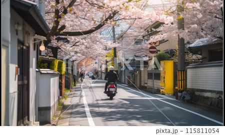バイクに乗る人 115811054
