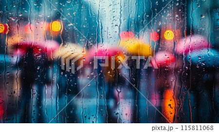 大雨の風景 115811068